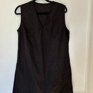 Black V-Neck Dress